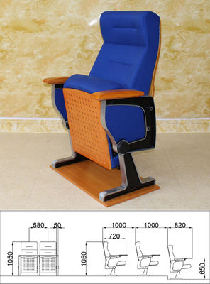 Anti Electrostatic Movie Theater Seat , Removable Folding Auditorium Chairs