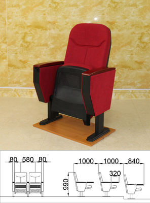 ODM Conference Hall Movie Theater Stadium Seating Chair Hypoallergenic Waterproof