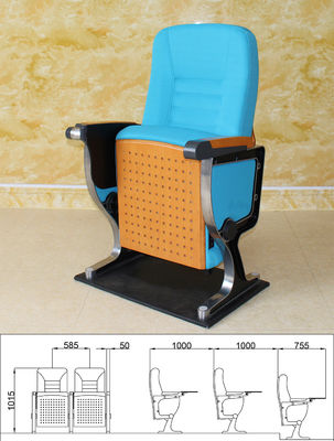 Moistureproof Removable Folding Theater Chairs , Collapsible Auditorium Style Seating