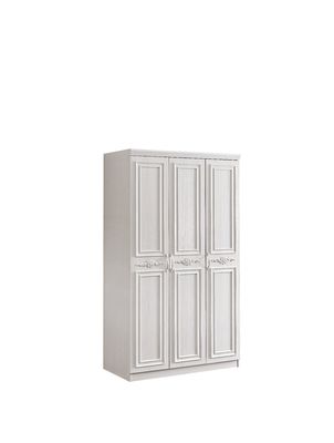 ISO9001 Built In Wall 3 Door Wardrobe With Drawers Thickened Length 1800mm