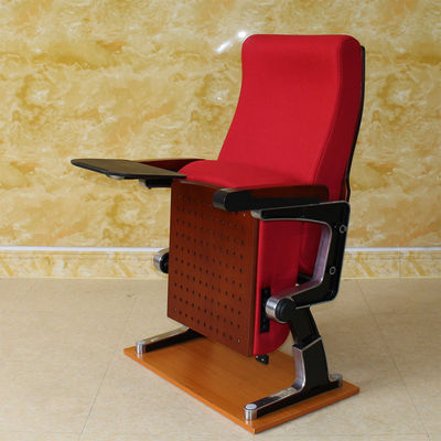 ODM Movie Theater Chair With Cup Holder , Multiscene Flameproof Red Theater Seats