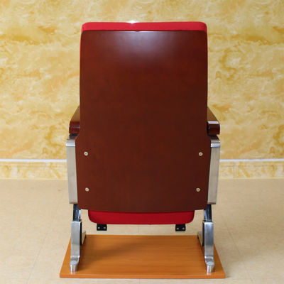 ODM Movie Theater Chair With Cup Holder , Multiscene Flameproof Red Theater Seats