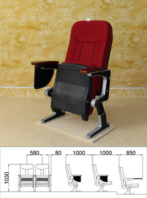 Dustproof Hypoallergenic Movie Theater Seating , Anti Fading Folding Cinema Seats