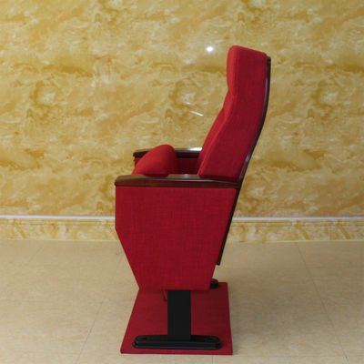 ODM Multiscene Red Movie Theater Seats , High Density Folding Auditorium Chairs