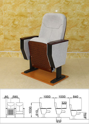 Adjustable Folding Stadium Theater Seats IS09001 Multi Layer Multipurpose