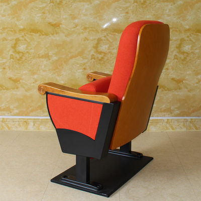 Medium Hardness Folding Cinema Hall Chairs Durable Removable High Density