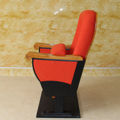 Medium Hardness Folding Cinema Hall Chairs Durable Removable High Density