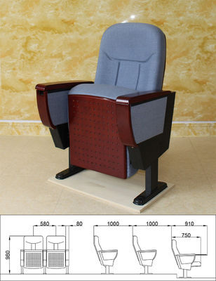 Thickened Movie Theatre Auditorium Chair , ODM Theater Chairs With Cup Holders