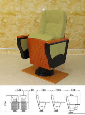 Hypoallergenic Movie Theatre Auditorium Seating Chair Multiscene Anti Fading