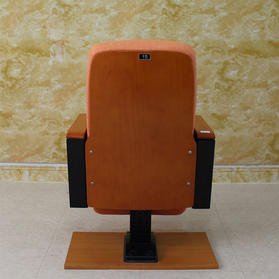Multipurpose Red Theater Folding Cinema Seats Anti Rusting Medium Hardness