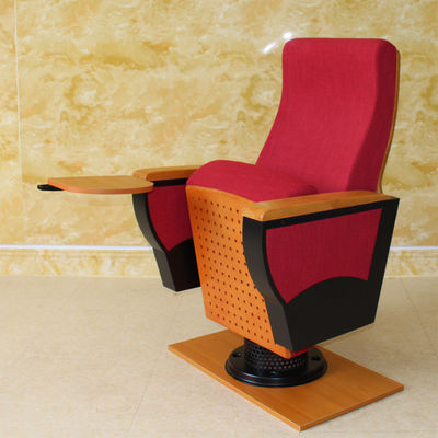 Antistatic Red Folding Cinema Seats Movie Theater Flameproof Anti Rusting