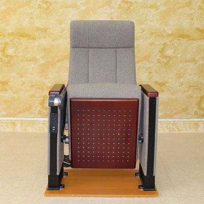 Rechargeable Folding Auditorium Seating , Practical ODM Cinema Chair With Cup Holder