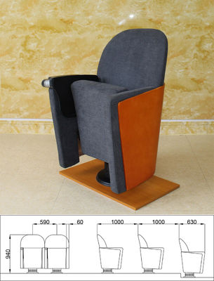 Noise Free Folding Cinema Seats Theater Hall Use High Resilience Detachable