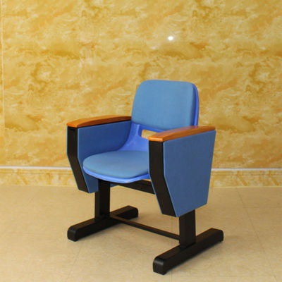 Flameproof Folding Cinema Seats With Double Steel Legs Movie Theater Antistatic